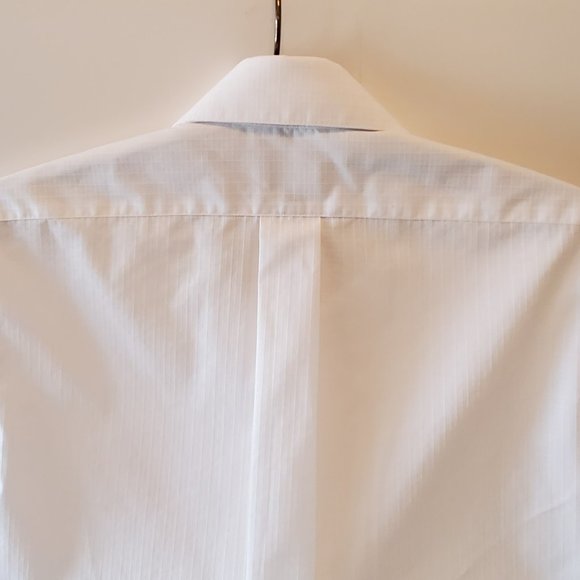 MEN'S ARROW WHITE FITTED DRESS SHIRT 14 1/2 - Picture 6 of 8